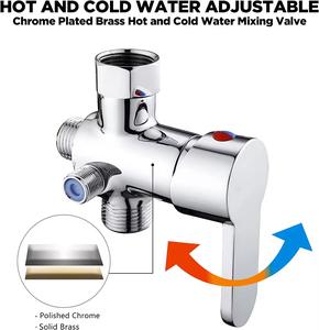 Hot and Cold Mixing Valve Kit Handheld <strong>Bidet</strong> <strong>Sprayer</strong> <strong>Hand</strong> <strong>Sprayer</strong> <strong>Bidet</strong> for Toilet Feminine Wash, Pet, Cloth, Diaper - Product Image 4