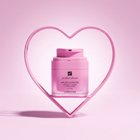 Pot Airless Carré Rose Rechargeable en Plastique de Luxe pour Crème Hydratante Visage Soin de la Peau avec Pompe à Vide et Impression de Logo Personnalisé