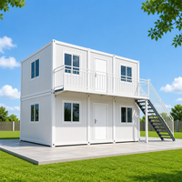 Maison conteneur extensible, maison modulaire préfabriquée, bâtiment portable à 2 étages, bureau, hébergement