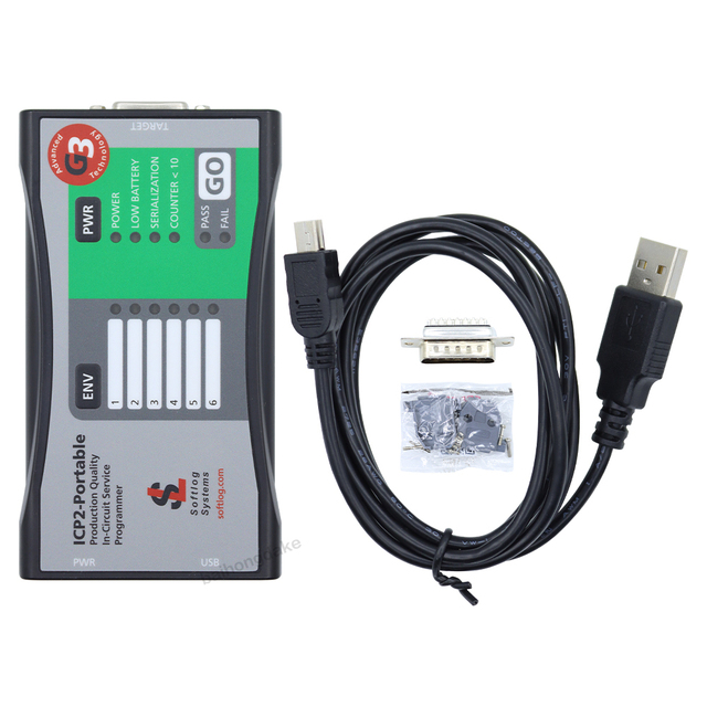 SOFTLOG ICP2PORT(G3) Portable in Circuit Production Programmer ICSP JTAG SWD MCU Chip Burner