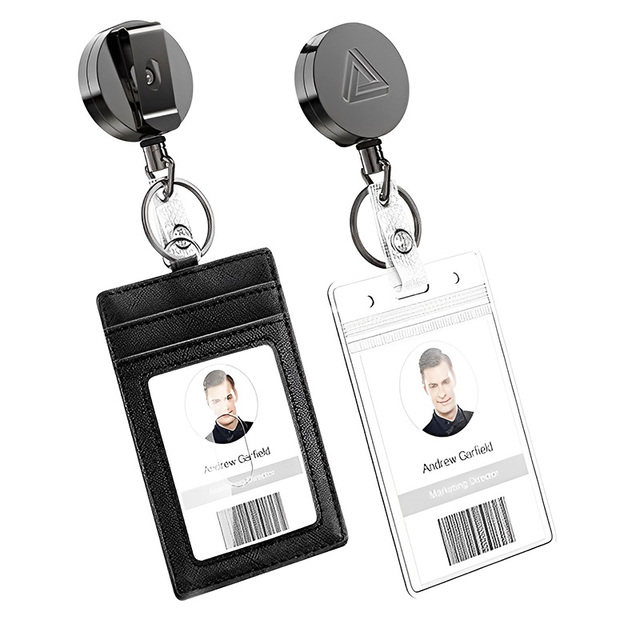 OEM 32mm Round ABS Translucent Retractable Badge Reel