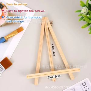 Mini trípode de madera de 9,4 pulgadas y 24 cm, soporte ajustable para teléfono y tableta de escritorio, para manualidades, pintura y almacenamiento - Product Image 1