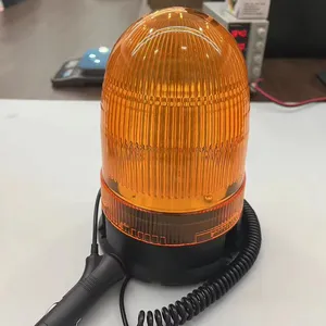 Luz estroboscópica LED ámbar, baliza para vehículo, techo de coche, advertencia de peligro, luces de emergencia, intermitente giratorio, lámpara de señal de seguridad, muelle para coche