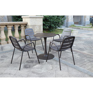 Ensemble de table et chaise d'extérieur en plastique, terrasse, Style Simple, meubles modernes, terrasse, café, <span class=keywords><strong>Restaurant</strong></span>, chaise avec certificat CE - Product Image 4