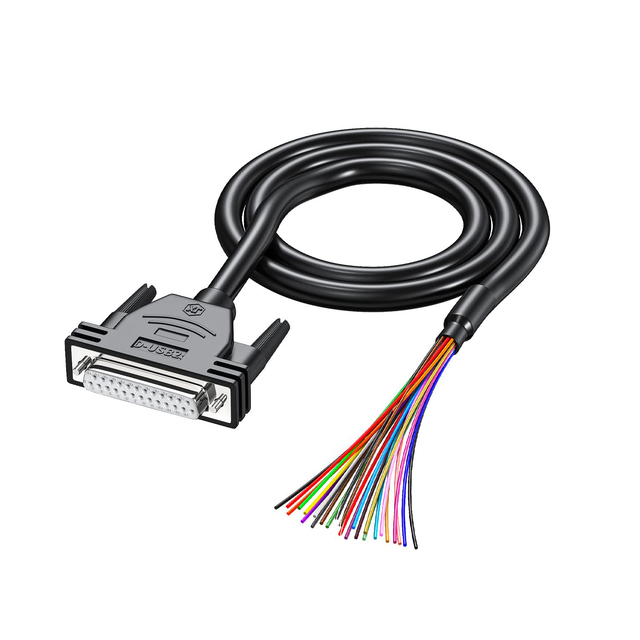 RS232 Extension Cable Male-Female DB9 Braid Shielded 25-Pin PVC Jacket TRS Connector Computer Bare Copper Conductor Ufriends CE