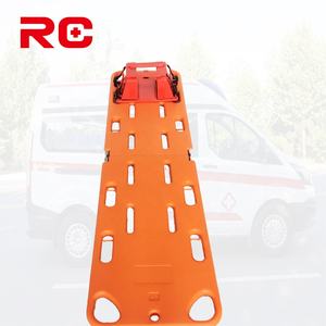 Tablero de columna vertebral de plástico de dos pliegues de personalización rápida con inmovilizador de cabeza: HDPE, X-Ray/<span class=keywords><strong>MRI</strong></span>/CT Compatible para rescate en ambulancia - Product Image 3