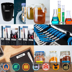 Weemay Compatible pour <span class=keywords><strong>Dymo</strong></span> <span class=keywords><strong>Labelmanager</strong></span> <span class=keywords><strong>160</strong></span> Label Maker Tape 12mm X 7m D1 45013 Label Tape - Product Image 4