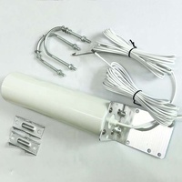 Routeur mural multibande haute puissance 4G/LTE 698-2700 MHz avec antenne de station de base verticale externe blanche à gain 2x11 dBi