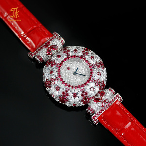 Reloj de Cuarzo de Lujo OEM con Movimiento Suizo, Plata S925, Zirconia 5A, Marca Privada para <span class=keywords><strong>Mujer</strong></span>, 36mm, Fabricantes de Relojes de Pulsera - Product Image 1