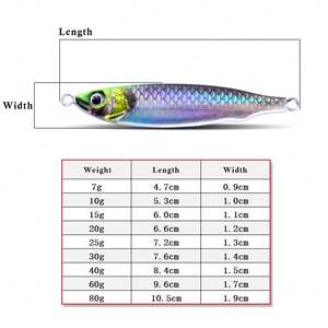 Appâts durs <span class=keywords><strong>de</strong></span> pêche artificielle 7g 10g 15g 20g pêche en roche océanique gabarit en métal <span class=keywords><strong>leurre</strong></span> coulant rapide gabarit <span class=keywords><strong>De</strong></span> pesca 7g gabarit en métal pour bar - Product Image 2