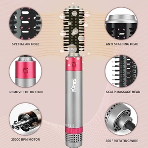 Ensemble de peignes à cheveux Dsp Professional 4 en 1, peigne multifonctionnel pour lisser et boucler les cheveux, pour usage domestique, peigne à air chaud, doux pour les cheveux - Product Image 3