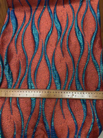Tissu Jacquard Métallique 3D Haut de Gamme à Motif Écailles Ondulées Multicolores 152GSM pour Vêtements de Luxe JSM-7355