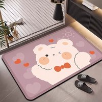 Tapis de bain HM Wholesale à séchage rapide en boue de diatomée 2,5 mm, super absorbant, antidérapant, facile à nettoyer, pour salle de bain