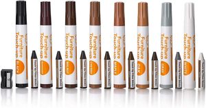 <span class=keywords><strong>Kit</strong></span> de réparation de meubles Katzco, ensemble de 17 marqueurs pour bois, bâtons de cire, taille-crayon, pour taches, rayures, sols, tables, bureaux, menuisiers - Product Image 5