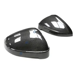 Car Accessories Replacement Door Rear Dry Carbon Fiber Side Mirror Cover Caps For Audi A4 A5 S4 S5 B9