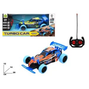 Turbo Car Rc 1 24 Scale <b>Remote</b> Control Racing Toy Car With Lights And Sounds For Kids Age 3 Plus - Product Image 1