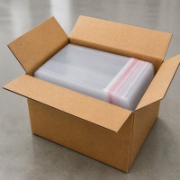 Sacs en polyéthylène transparents autocollants, auto-scellants, en OPP, pour l'emballage de fournitures scolaires, d'artisanat et d'accessoires.