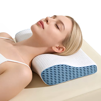 Oreiller ergonomique en mousse à mémoire de forme pour le cou et la colonne cervicale, idéal pour un sommeil confortable