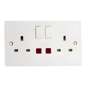 ปุ่มสวิตช์ติดผนังเพื่อความปลอดภัยในครัวเรือนแผงสัมผัสแบบคู่ซ็อกเก็ต ABS - Product Image 1