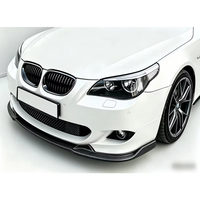Kit carrosserie avec diffuseur de pare-chocs avant, spoiler de calandre, aspect fibre de carbone, pour BMW Série 5 E60 E61 M Tech M Sport berline 2005-2010