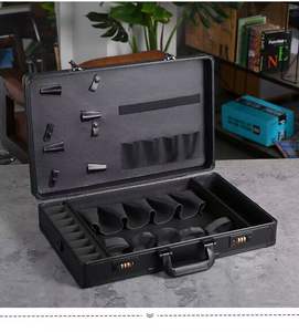 <span class=keywords><strong>Mallette</strong></span> de barbier de qualité supérieure Logo noir <span class=keywords><strong>mallette</strong></span> de barbier en aluminium de qualité supérieure Offre Spéciale valise de coiffeur de coiffeur - Product Image 5