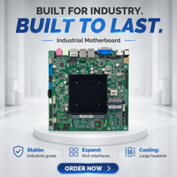 Placa Base Industrial ITX con CPU Intel J4105, Canal Único DDR4 de 8GB, Compatible con Triple Pantalla VGA LVDS, Doble LAN, en Oferta