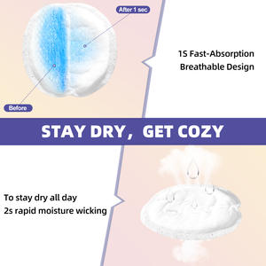 Bantalan payudara Ultra tipis sekali pakai, 100 buah bantalan payudara 50X penyerap siang malam kering bernafas, bantalan menyusui lembut untuk ibu higienis - Product Image 5