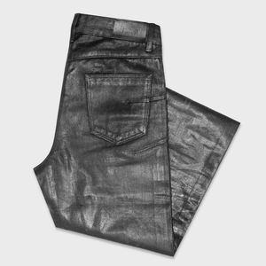 2025 <span class=keywords><strong>Jean</strong></span> Fabricant Hommes Coupe Droite Streetwear Cirage Enduit Lisière Denim <span class=keywords><strong>Jean</strong></span> - Product Image 3