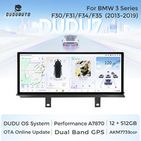 DUDUAUTO Passend für BMW 3er F30 F31 F34 2013-2019 12,3 Zoll Modifiziertes Android-System Bluetooth Car-Play Navigationsbildschirm