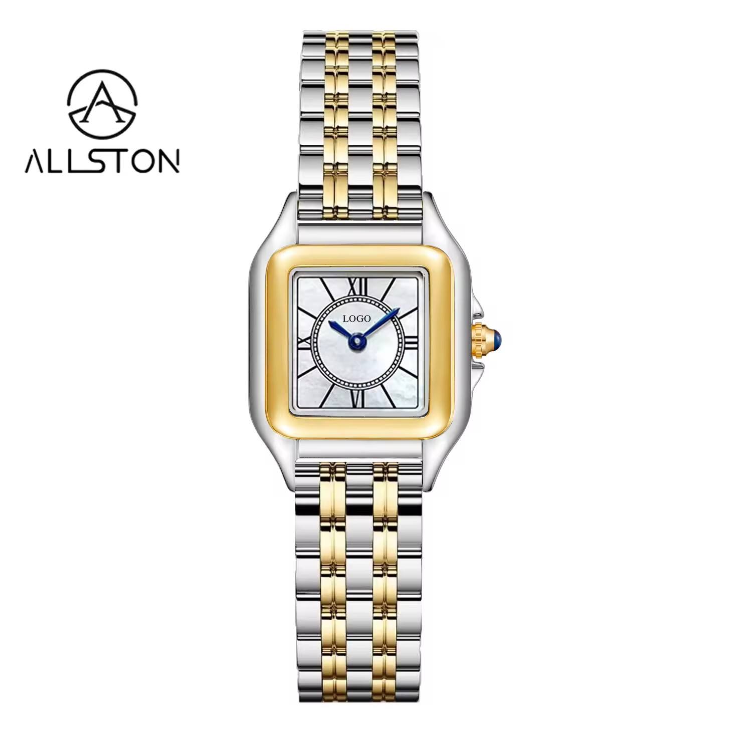 ตัวเรือนทองและเงิน+หน้าปัดเปลือกหอยสีขาว 02