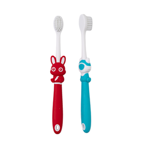 Brosse à dents à poils doux en forme de tête de lapin ou d'ours, avec poignée confortable, pour l'hygiène buccale des enfants à domicile, marque privée - Product Image 6