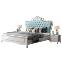 Nuevo estilo europeo de lujo cama dormitorio principal moderno Simple princesa doble cama niña boda cama niños habitación muebles conjunto