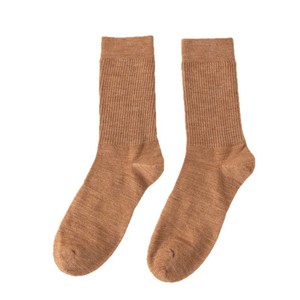 Merino <b>Wool</b> Socks Mid-Calf Thin Sweat Absorbing For Men Spring Autumn Hiking Sports Socks Size 39-44 Solid Color - Product Image 5