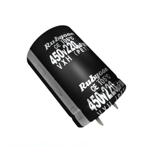 ตัวเก็บประจุแบบ Through Hole ยี่ห้อ Manufacturer Channel รุ่น CAP ALUM 390UF 20% 400V SNAP TH 400VXH390MEFC30X35 ความจุ 390 ไมโครฟารัด - Product Image 1