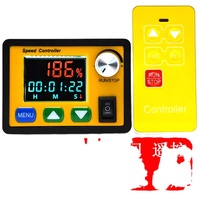 DC6-55V 30A PWM Pengendali Kecepatan Motor Pengendali Jarak Jauh Nirkabel Pengatur Motor Tampilan Cerdas Tachometer Maju Mundur