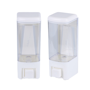 Juego <span class=keywords><strong>de</strong></span> baño manual <span class=keywords><strong>elegante</strong></span> para hotel, <span class=keywords><strong>dispensador</strong></span> <span class=keywords><strong>de</strong></span> champú y jabón líquido <span class=keywords><strong>de</strong></span> plástico montado en la pared simple y doble - Product Image 1