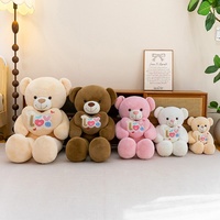 Adorable Ours en Peluche Géant pour la Saint-Valentin, Poupée d'aveu d'amour, Cadeau d'anniversaire unisexe pour machine à attraper les objets