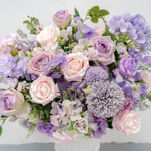 <span class=keywords><strong>Sfondo</strong></span> di benvenuto per feste di matrimoni con fiori di seta artificiale - Product Image 4