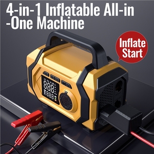 <span class=keywords><strong>Chargeur</strong></span> de batterie de voiture portable tout-en-un 12V avec <span class=keywords><strong>compresseur</strong></span> <span class=keywords><strong>d</strong></span>'<span class=keywords><strong>air</strong></span> <span class=keywords><strong>et</strong></span> <span class=keywords><strong>démarreur</strong></span> <span class=keywords><strong>d</strong></span>'urgence avec gonfleur de pneus - Product Image 5