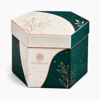 Boîte en papier découpée sur mesure, design unique, emballage avec logo pour cadeaux, cosmétiques, bijoux, boutique de détail