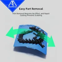 Mellow MintPad Cool Plate Build Surface para Bambu Lab X1 P1 A1 H2D Impresora 3D Adhesión a baja temperatura Cama de impresión flexible de doble cara