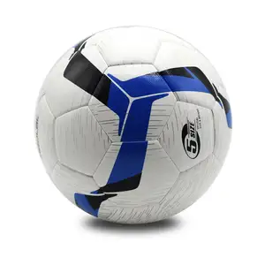 Custom Logo Size 5 Official PVC/PU Machine Sewed Soccer Balls Football for Training Football