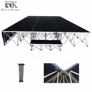 Scène mobile pliable rapide d'intérieur et d'extérieur, plateforme de scène modulaire 1x1M pour événement - Product Image 2