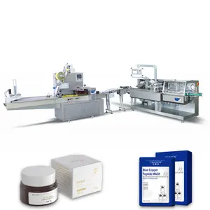 Automatic Cosmetic cotton/mask/ointment jar Cartoning Machine Carton Box Packing Machine Packaging