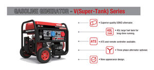 सीनेट 8500 वाट जनरेटर सिंगल सिलेंडर एयर-कूल्ड 60hz पावर डायनामो जनरेटर - Product Image 3