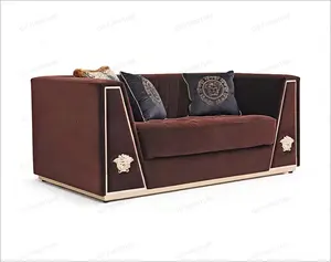 Grosir desain Italia sofa beludru murah set untuk rumah untuk hotel