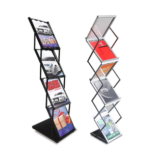 Zigzag Trade Show Equipment Catálogo Portafolletos y estante de exhibición de pancartas para revistas - Product Image 3