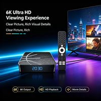 Boîtier TV Android 12 H618, 2 Go de RAM, 16 Go de ROM, 6K Ultra HD, double bande 2,4G 5G WiFi, lecteur multimédia intelligent