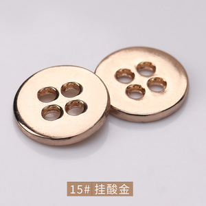 Hai mặt bóng <span class=keywords><strong>4</strong></span> LỖ áo sơ mi nút mô hình 65130 Hợp kim kẽm Bốn Mắt thiết kế <span class=keywords><strong>4</strong></span> lỗ quần áo trang trí logo Shank mạ - Product Image 4