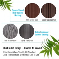Planches de terrasse en WPC, dalles de terrasse, revêtements de sol pour extérieur, ignifuges, pour jardin, couverture de piscine
